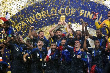 French team, winner of the Football World Cup 2018 in Russia (Photo: Russian Presidential Press and Information Office, kremlin.ru).