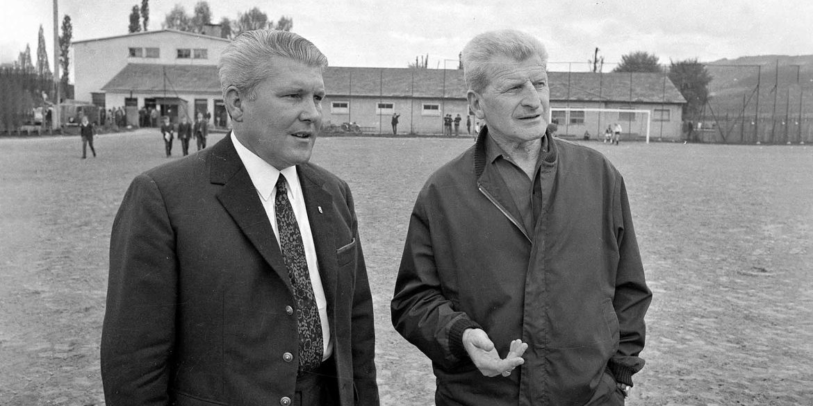 Šťastný as the manager of Austria in 1968. Source: Vorarlberger Landesbibliothek.