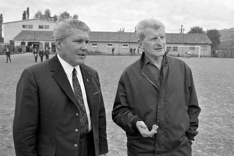 Šťastný as the manager of Austria in 1968. Source: Vorarlberger Landesbibliothek.