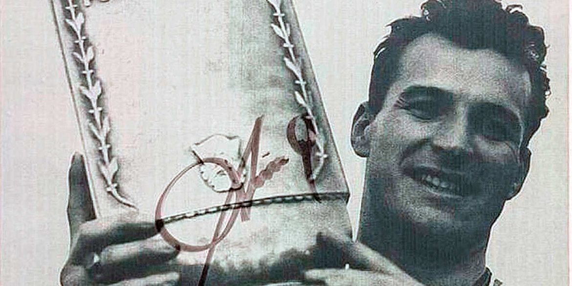 Stanisław Oślizło with the polish cup.