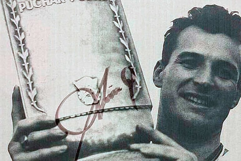 Stanisław Oślizło with the polish cup.