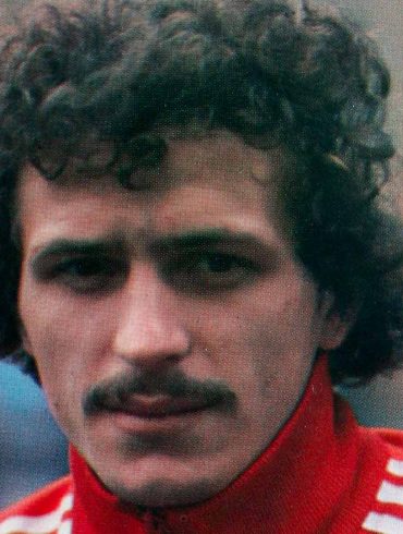 Jan Furtok in polish national football team's jacket.
