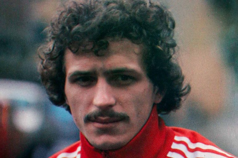 Jan Furtok in polish national football team's jacket.