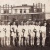 The Ruch Chorzów team with the Juvella Cup before the sparring match against Śląsk Świętochłowice on 22 February 1931. During WWII, the cup was lost forever.