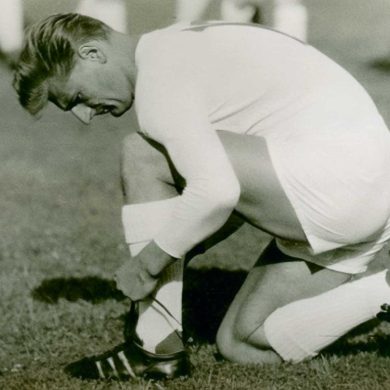 The Ernest Pohl while playing on the pitch.