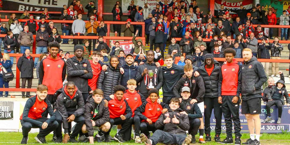 The Red Rebels of F.C. United (Photo: Lewis McKenna, Flickr).