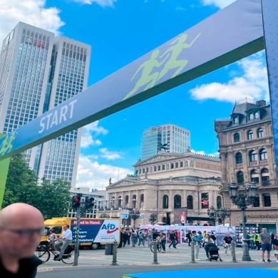 AfD party rally at the central square in Frankfurt (Photo: Felipe Tobar, May 26, 2024).