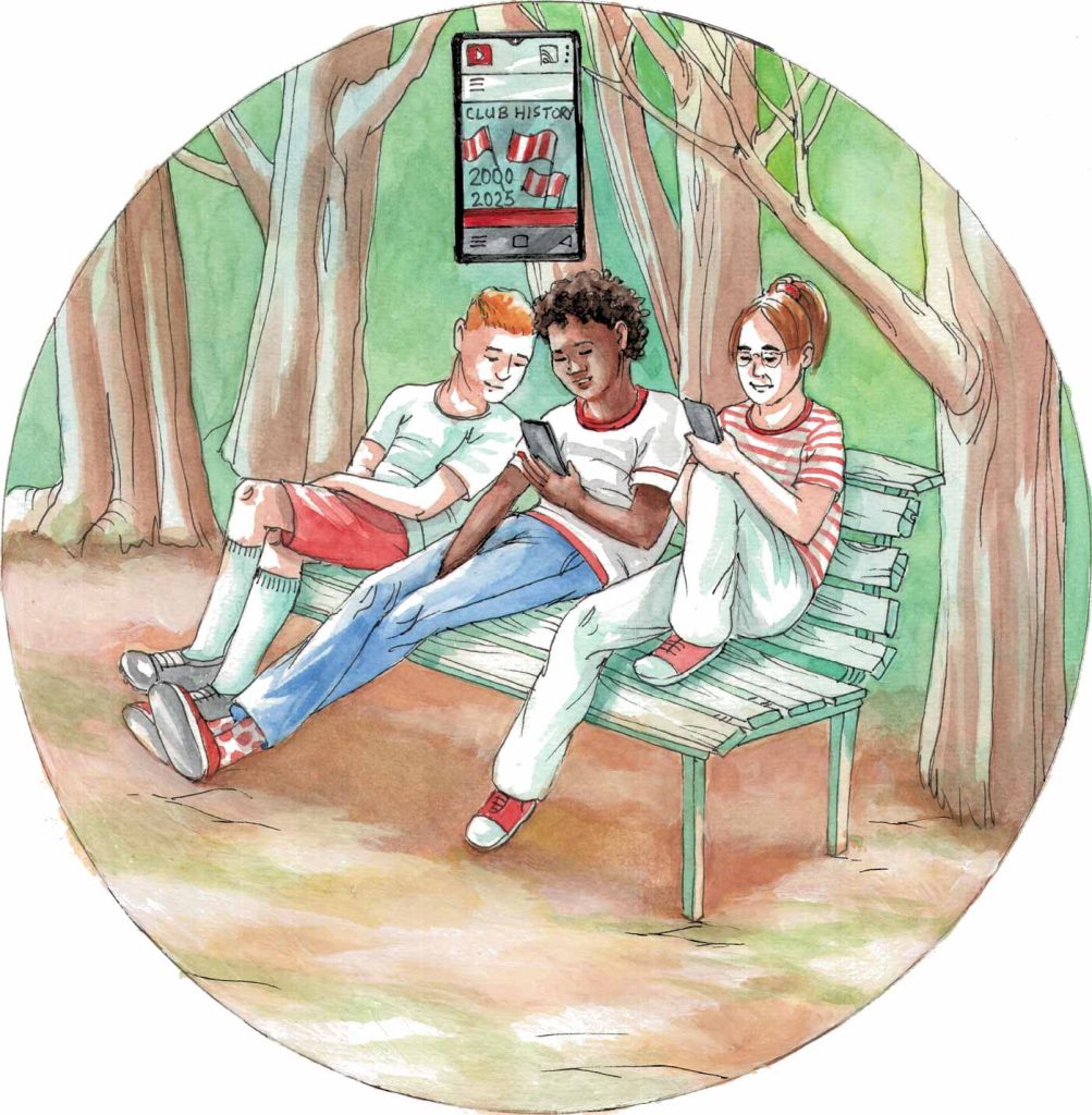 Football heritage outreach (illustrated by Els Thijsse).
