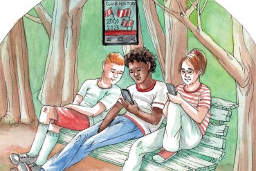 Football heritage outreach (illustrated by Els Thijsse).