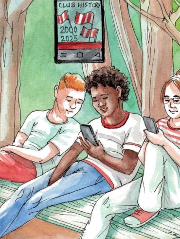 Football heritage outreach (illustrated by Els Thijsse).