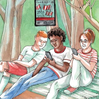 Football heritage outreach (illustrated by Els Thijsse).