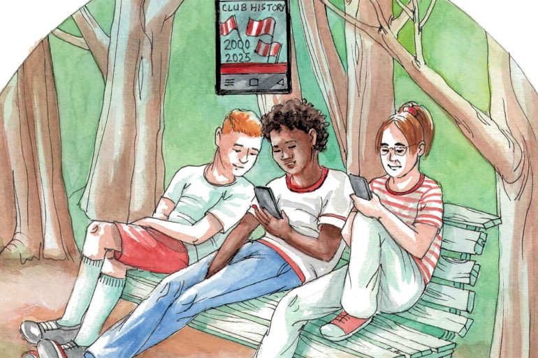 Football heritage outreach (illustrated by Els Thijsse).