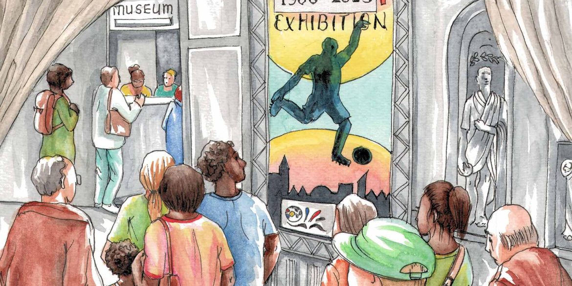 Football heritage outreach (illustrated by Els Thijsse).