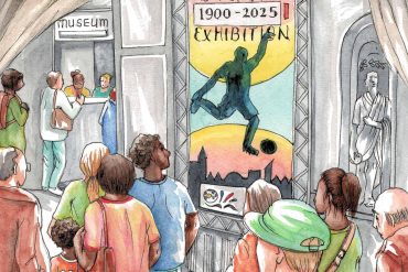 Football heritage outreach (illustrated by Els Thijsse).