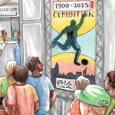Football heritage outreach (illustrated by Els Thijsse).
