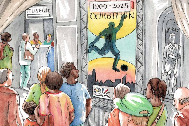 Football heritage outreach (illustrated by Els Thijsse).