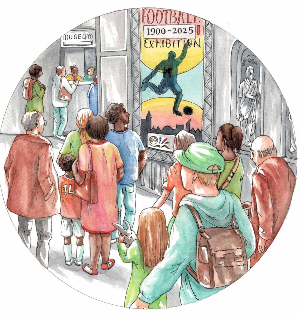 Football heritage outreach (illustrated by Els Thijsse).