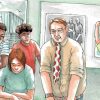 Football heritage in the classroom (illustrated by Els Thijsse).