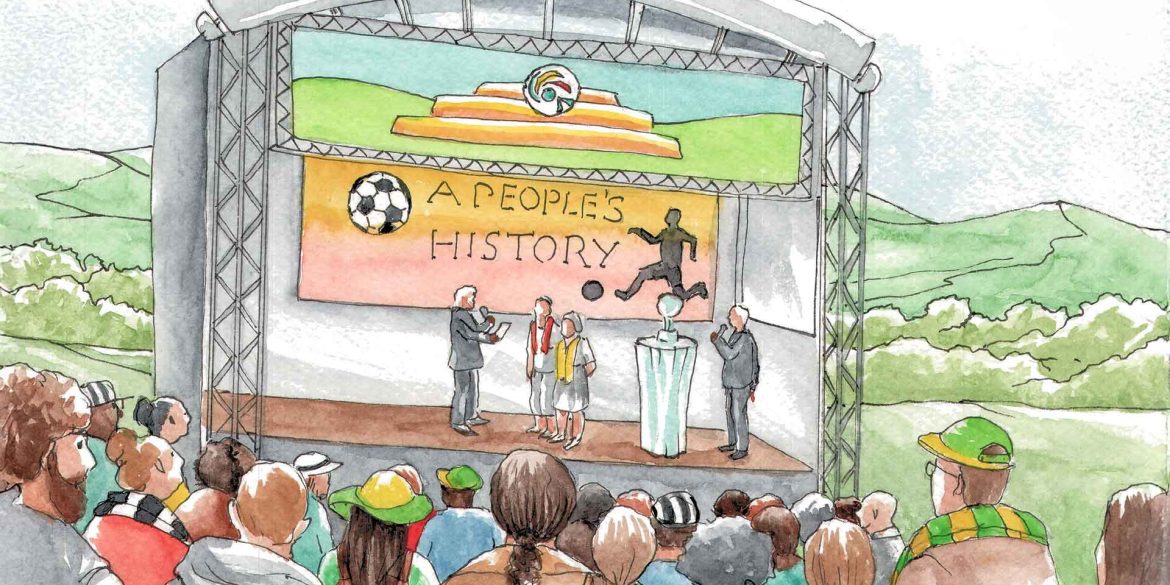 Football heritage outreach (illustrated by Els Thijsse).