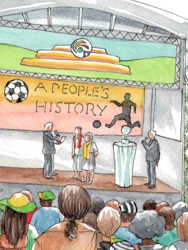 Football heritage outreach (illustrated by Els Thijsse).