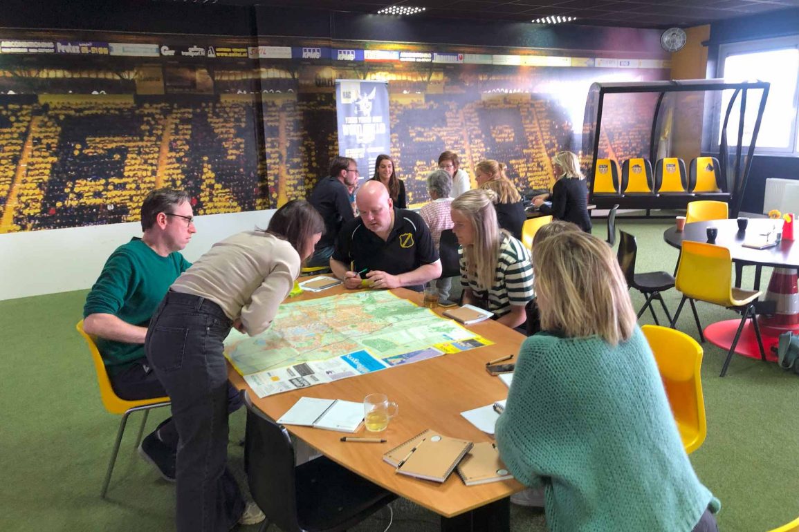 Football club NAC Breda engages on the form ‘tour’ (photo: B. Verseput).