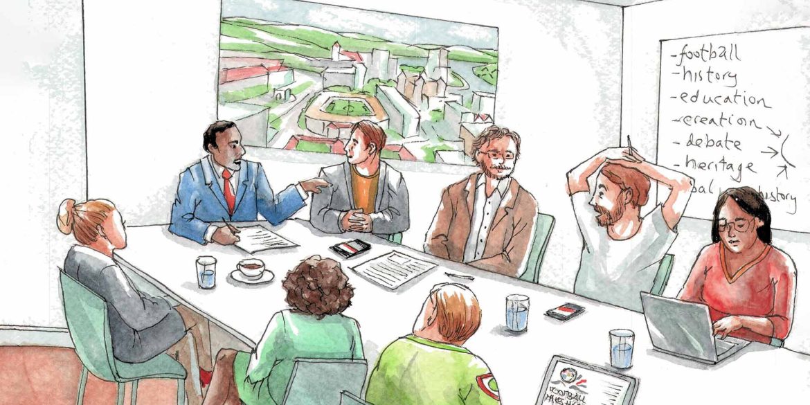 Football heritage partnerships (illustrated by Els Thijsse).