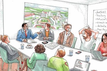 Football heritage partnerships (illustrated by Els Thijsse).