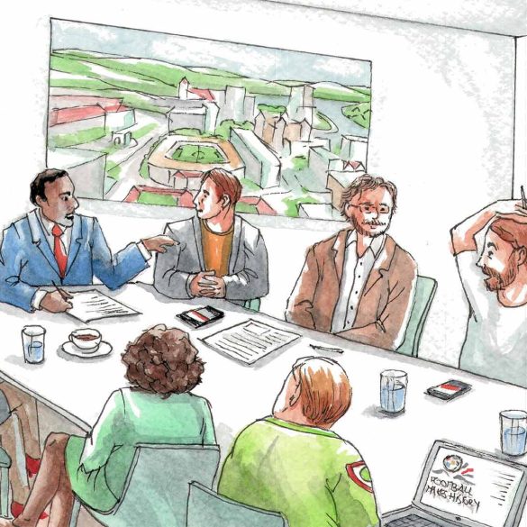 Football heritage partnerships (illustrated by Els Thijsse).