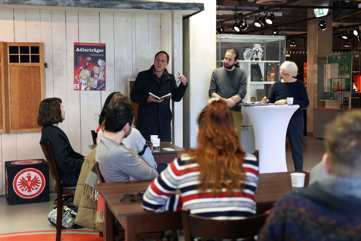 Reinwardt students hackathon at Eintracht Frankfurt Museum (photo: J. Even-Zohar).
