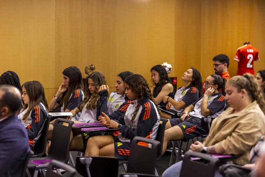 Some players from Benfica's women's football teams (Photo: SL Benfica).