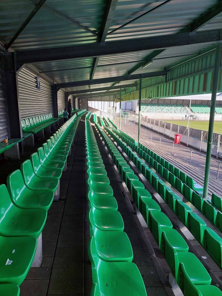 Footage from the stands.