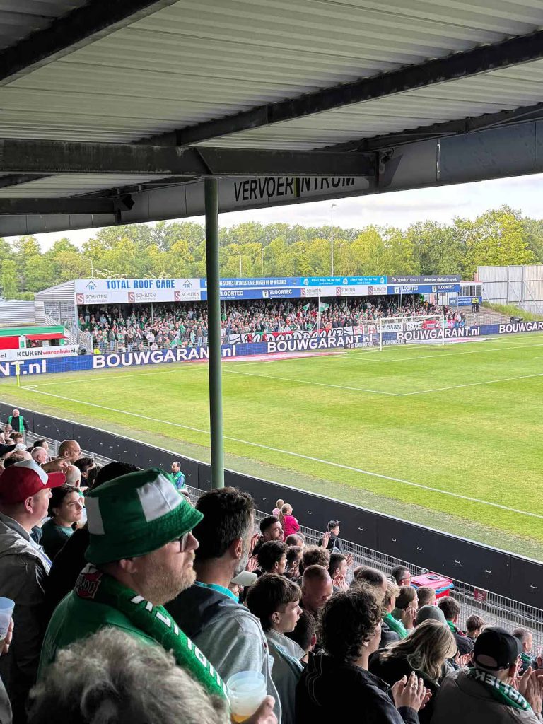 Footage from the stands.