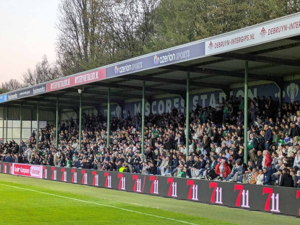 Footage from the stands.