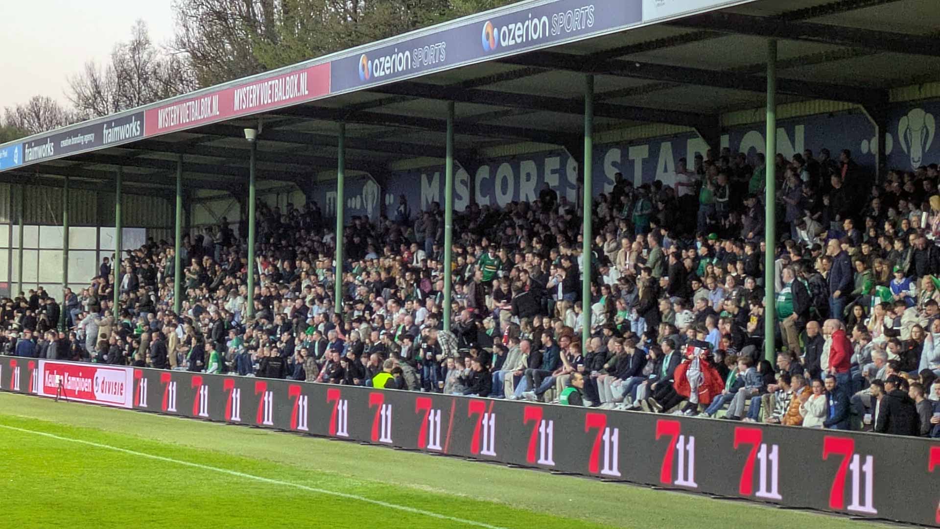Footage from the stands.