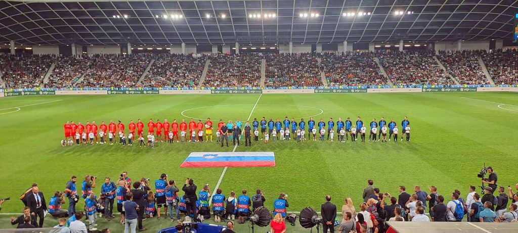 09/2023, football stars in Ljubljana for a charity match.