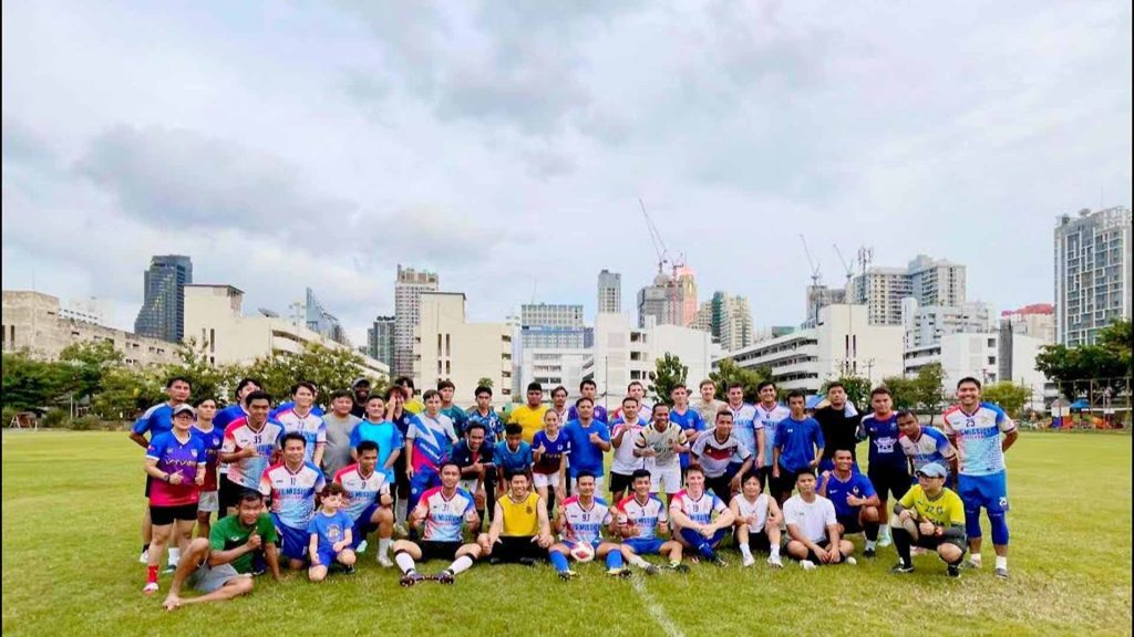 Friendly game with US Embassy and FFCT.