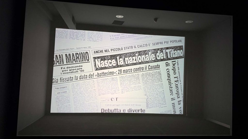 Shots of the Documentary about the San Marino Football Team.