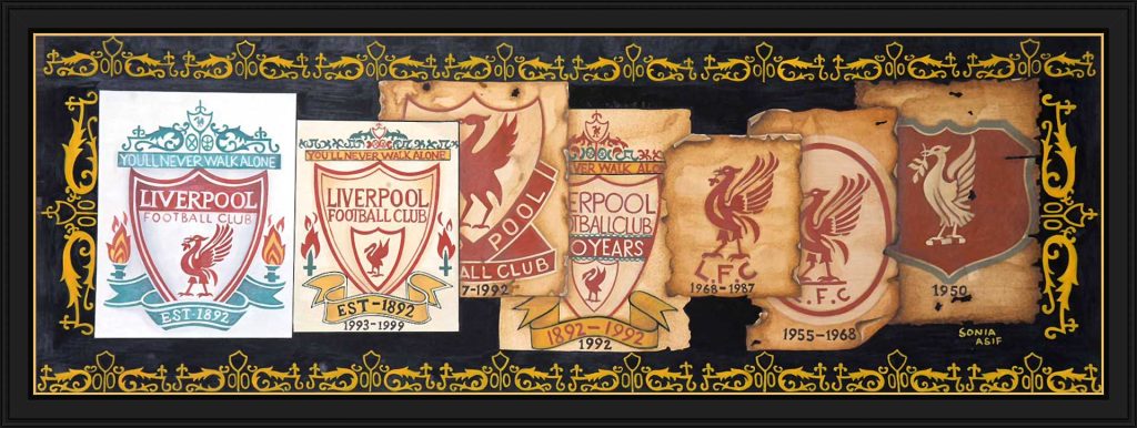 Logo evolution of Liverpool.