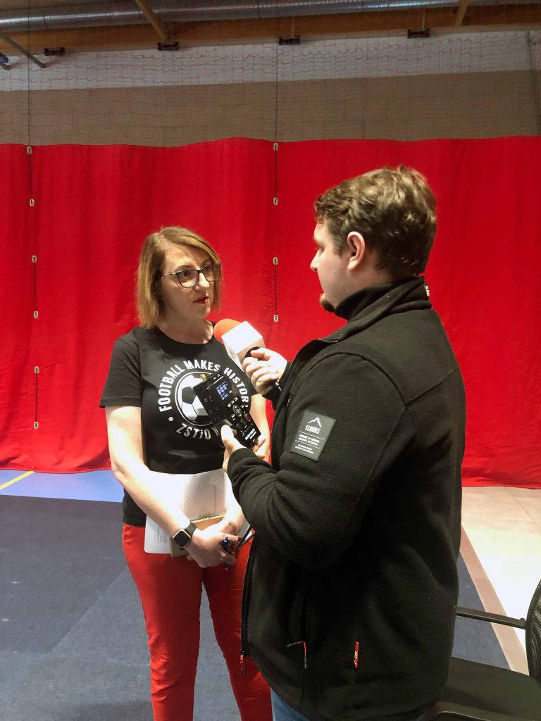 Ania bravely proudly spoke about our mission